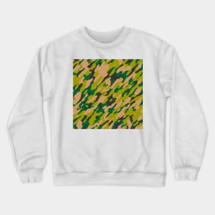 Green Olive Camouflage Crewneck Sweatshirt